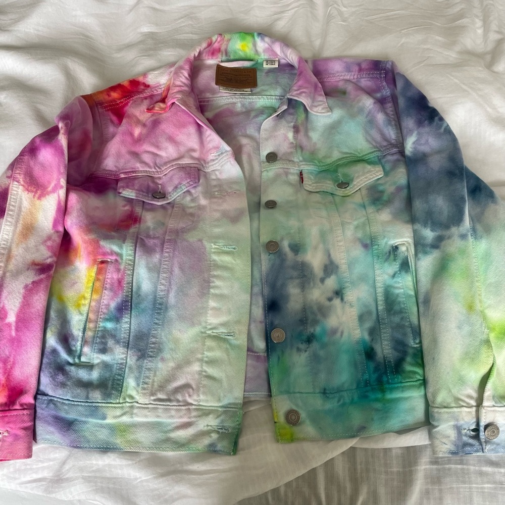 Ice-dyed Levi denim jacket